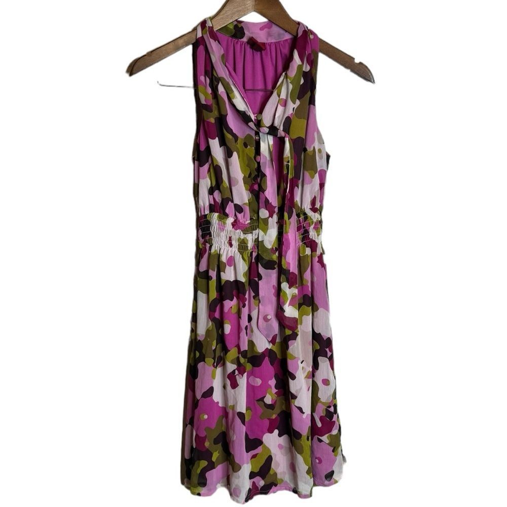 Merona Pink and Green Camouflage Dress size XS